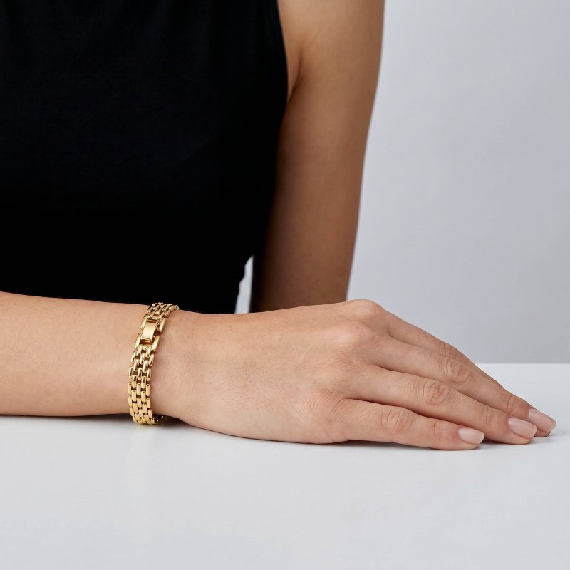 Premium Gold Plated Panther Bracelet (AJ-BR0008-G)