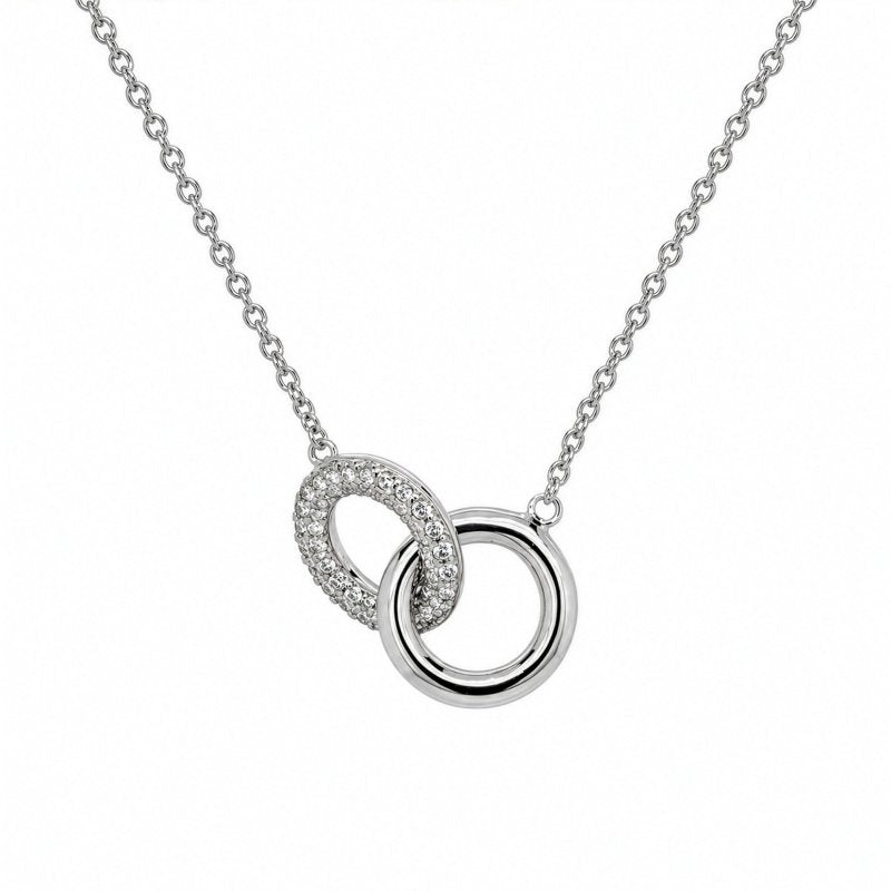Premium Gold Plated CZ Links Ring (AJ-R0012-G-5)