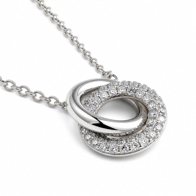 Premium Gold Plated CZ Links Ring (AJ-R0012-G-5)